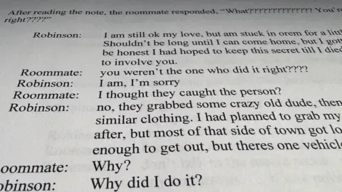 Detailed Text Thread Involving Conservative Commentator Accused and Housemate